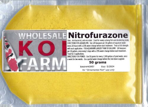 Nitrofurazone for koi fish disease treatment