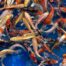 A colorful mix of koi in water
